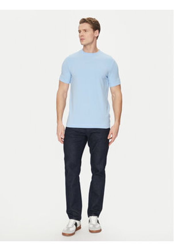 JOOP! Jeans T-Shirt 30044716 Błękitny Modern Fit. Kolor: niebieski. Materiał: bawełna