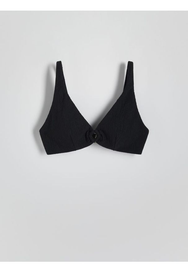 Reserved - Góra od bikini - czarny. Kolor: czarny. Materiał: dzianina