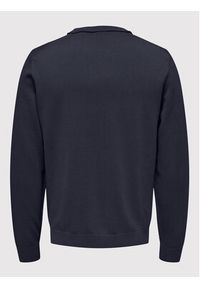 Only & Sons Sweter Clark 22022059 Granatowy Regular Fit. Kolor: niebieski. Materiał: bawełna #3