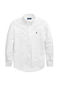 Polo Ralph Lauren Koszula Bsr 710772290 Biały Custom Fit. Typ kołnierza: polo. Kolor: biały. Materiał: bawełna