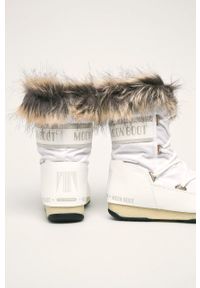 Moon Boot - Śniegowce Monaco Low WP 2. Zapięcie: sznurówki. Kolor: biały. Materiał: guma. Szerokość cholewki: normalna #3