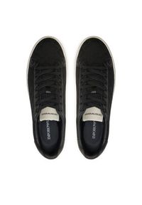 Emporio Armani Sneakersy X4X316 XM741 K001 Czarny. Kolor: czarny. Materiał: materiał #3