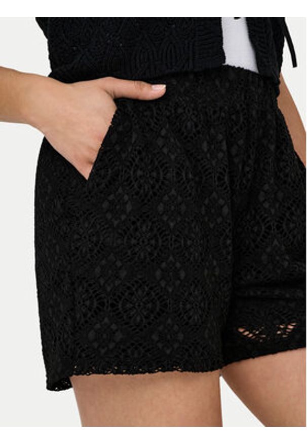 JDY Szorty materiałowe Eva 15351501 Czarny Loose Fit. Kolor: czarny. Materiał: syntetyk
