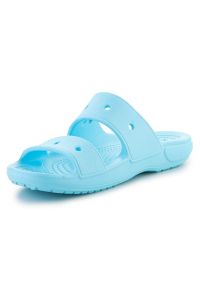 Klapki Classic Crocs Sandal W 206761-411 niebieskie. Kolor: niebieski. Styl: klasyczny