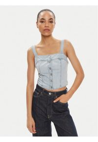 Levi's® Top Drea A7614-0000 Niebieski Slim Fit. Kolor: niebieski. Materiał: bawełna, jeans #1
