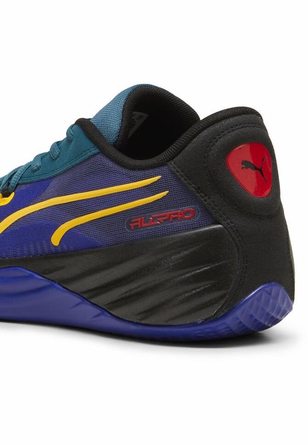 Puma - Buty do koszykówki All-Pro NITRO™ Crowd Craze PUMA. Kolor: zielony, czarny, niebieski, wielokolorowy. Materiał: materiał, syntetyk. Szerokość cholewki: normalna. Sport: koszykówka