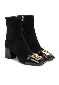 Balmain Botki DN1TE036LCSV Czarny. Kolor: czarny. Materiał: skóra