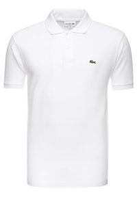 Lacoste Polo L1212 Biały Classic Fit. Typ kołnierza: polo. Kolor: biały. Materiał: bawełna