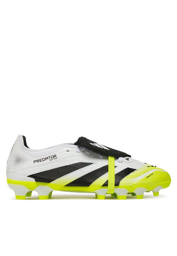 Adidas - adidas Buty do piłki nożnej Predator Pro Fold-Over Tongue Multi-Ground JS4074 Biały. Kolor: biały. Materiał: skóra