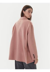 ViCOLO Płaszcz wełniany TF0005 Różowy Regular Fit. Kolor: różowy. Materiał: syntetyk