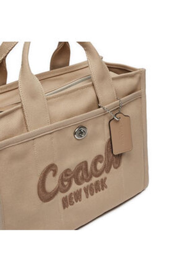 Coach Torebka Cargo CP158 Beżowy. Kolor: beżowy