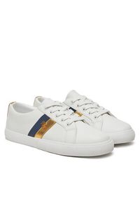 Lauren Ralph Lauren - LAUREN RALPH LAUREN Sneakersy Janson II 802942784002 Biały. Kolor: biały. Materiał: skóra