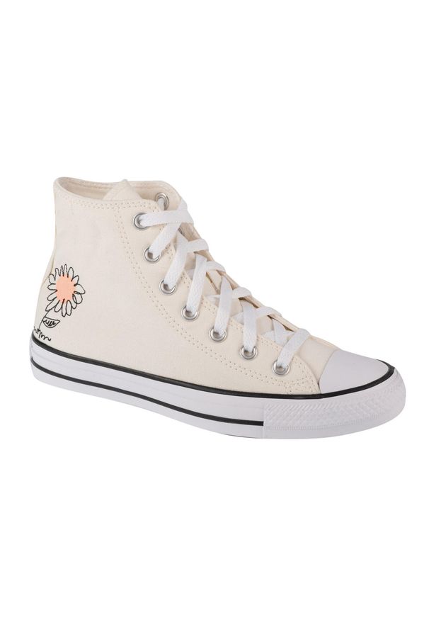 Converse - Buty sportowe do chodzenia damskie, Chuck Taylor All Star Hi. Kolor: biały. Styl: sportowy