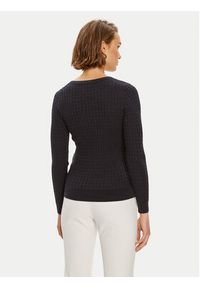 TOMMY HILFIGER - Tommy Hilfiger Sweter WW0WW40999 Granatowy Regular Fit. Kolor: niebieski. Materiał: syntetyk, bawełna #4