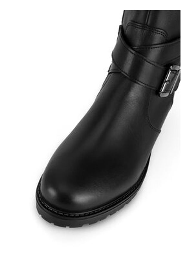 Remonte Oficerki R6593-00 Czarny. Kolor: czarny. Materiał: skóra