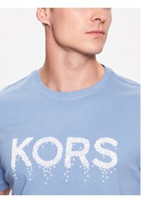 Michael Kors T-Shirt CS351IGFV4 Błękitny Regular Fit. Kolor: niebieski. Materiał: bawełna #5