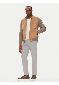 Milestone Kurtka skórzana MSNicolas 531628 60690 Beżowy Regular Fit. Kolor: beżowy. Materiał: akryl, skóra #6