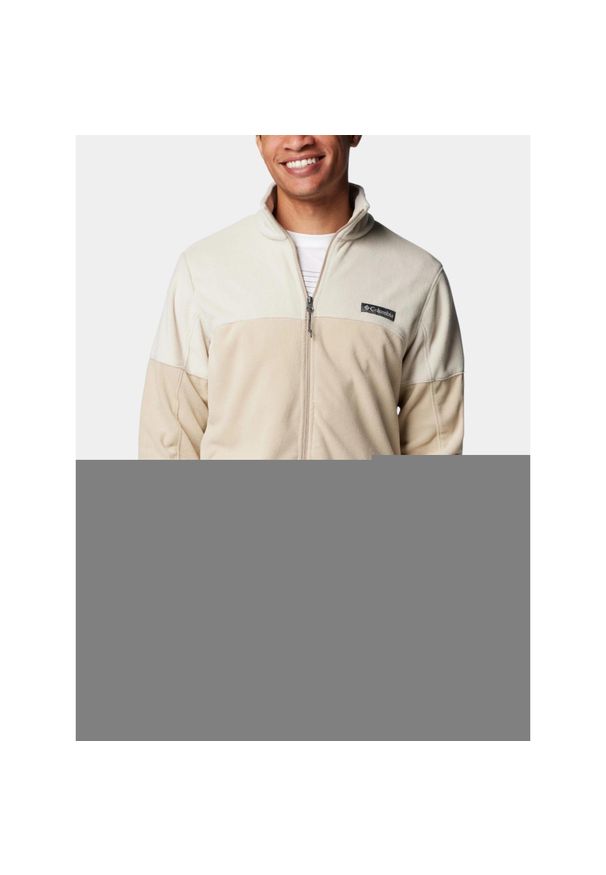 columbia - Sweter Męski Columbia Basin Trail III. Kolor: beżowy. Materiał: polar. Sezon: zima, jesień, wiosna. Sport: turystyka piesza