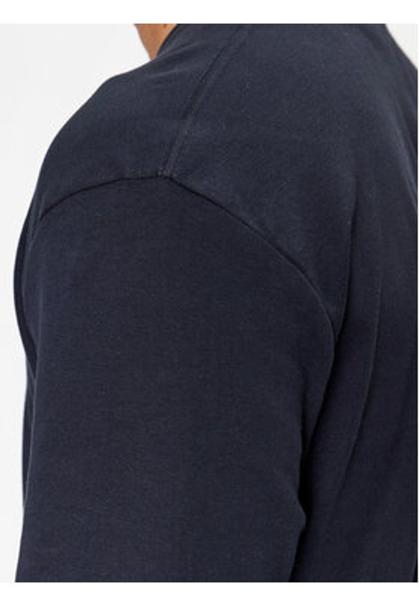 Lindbergh T-Shirt 30-400239 Granatowy Relaxed Fit. Kolor: niebieski. Materiał: bawełna