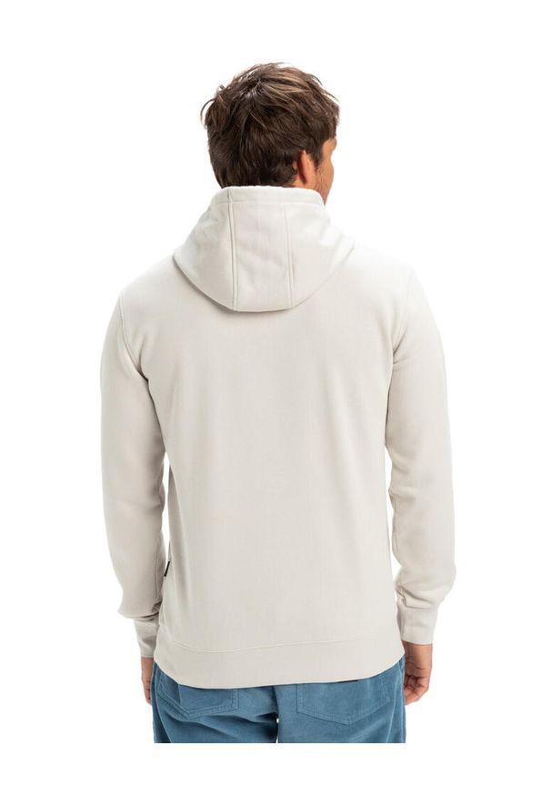 Quiksilver - Bluza z kapturem dla Mężczyzn COMP LOGO Szary. Typ kołnierza: kaptur. Kolor: szary. Materiał: materiał, poliester, bawełna