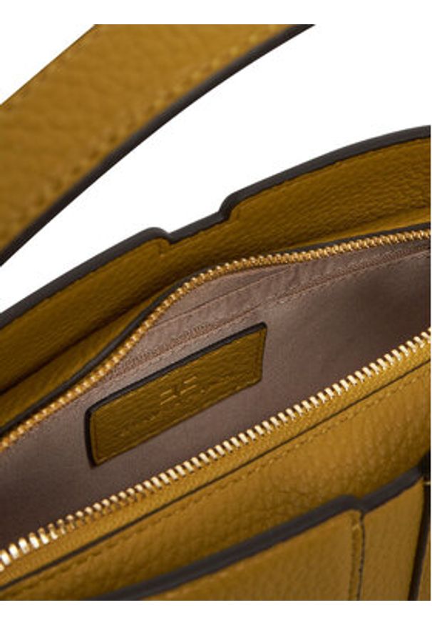 Elisabetta Franchi Torebka BS-06A-51E2-V400 Żółty. Kolor: żółty. Materiał: skórzane