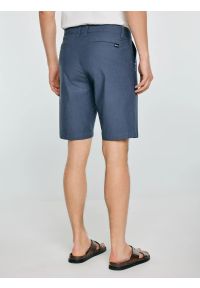 Big-Star - Szorty męskie chinosy niebieskie Rossino 401. Kolor: niebieski. Materiał: bawełna, elastan, tkanina. Sezon: lato. Styl: klasyczny, elegancki #4