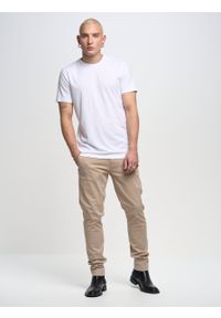 Big-Star - Koszulka męska z bawełny supima Supiclassic 101. Kolor: biały. Materiał: bawełna #6