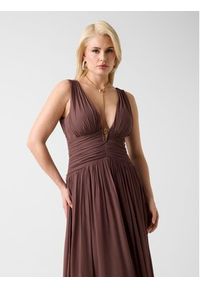 Marciano Guess Sukienka codzienna 182358 Brązowy Classic Fit. Okazja: na co dzień. Kolor: brązowy. Typ sukienki: proste. Styl: casual #5