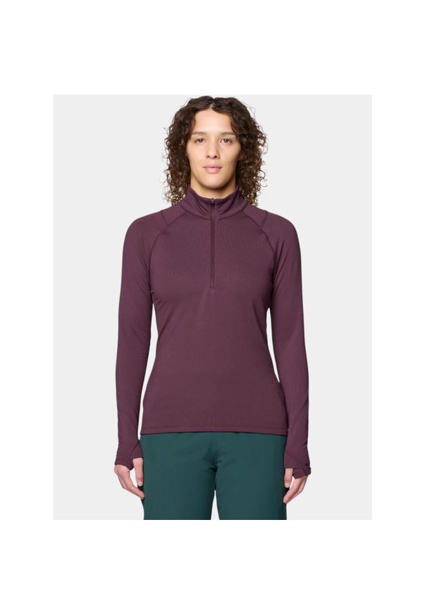 MOUNTAIN HARDWEAR - Sweter Damski Mountain Hardwear Crater Lake Heavyweight. Kolor: czerwony. Materiał: polar. Sport: turystyka piesza