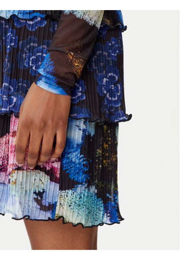 Desigual Sukienka codzienna Coral Lacroix 25WWVK10 Kolorowy Regular Fit. Okazja: na co dzień. Materiał: wiskoza. Wzór: kolorowy. Typ sukienki: proste. Styl: casual