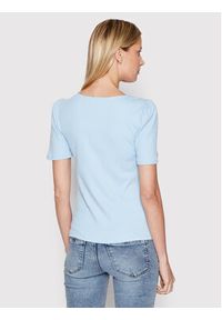 Vero Moda T-Shirt Natasha 10264993 Błękitny Regular Fit. Kolor: niebieski. Materiał: bawełna #4