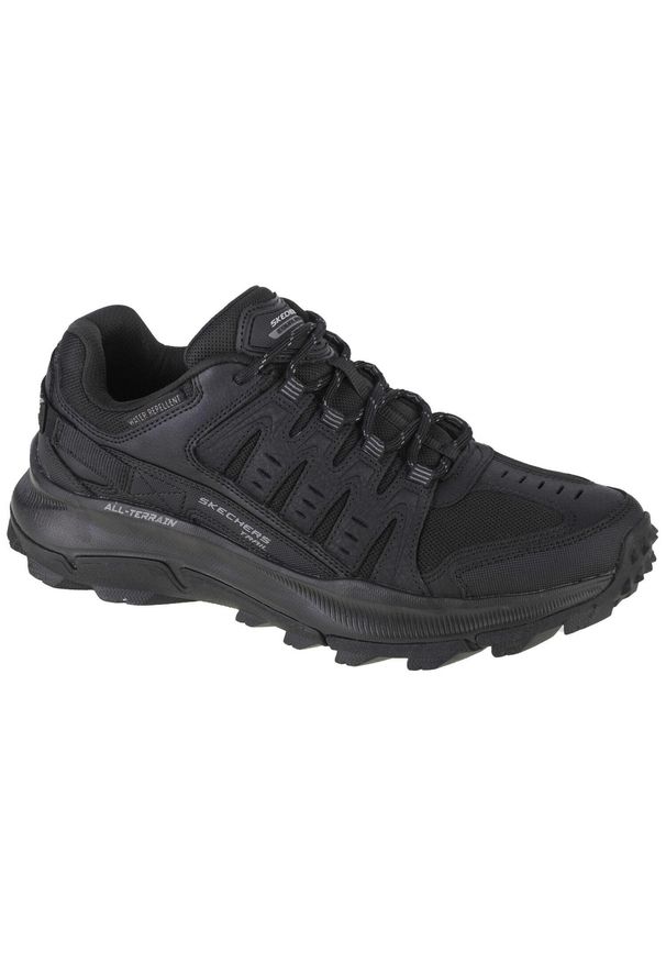 skechers - Buty trekkingowe męskie Skechers Relaxed Fit Equalizer 50 Trail Solix. Zapięcie: sznurówki. Kolor: czarny. Materiał: materiał, syntetyk. Szerokość cholewki: normalna. Sport: turystyka piesza