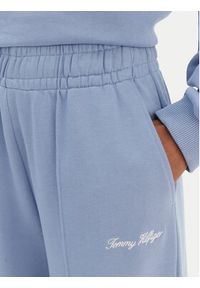 TOMMY HILFIGER - Tommy Hilfiger Spodnie dresowe Script WW0WW48784 Niebieski Relaxed Fit. Kolor: niebieski. Materiał: bawełna #2