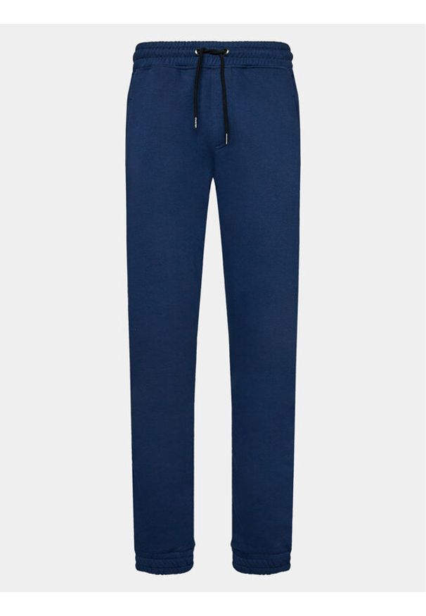 Blend Spodnie dresowe 20715913 Granatowy Regular Fit. Kolor: niebieski. Materiał: bawełna