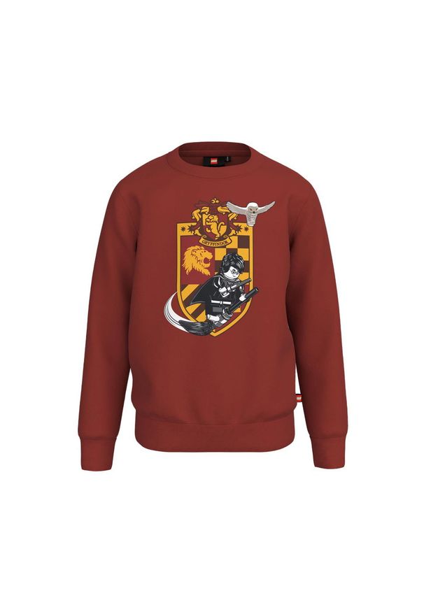 Bluza Bawełniana Dziecięca LEGO Harry Potter STORM 104. Kolor: czerwony. Materiał: bawełna