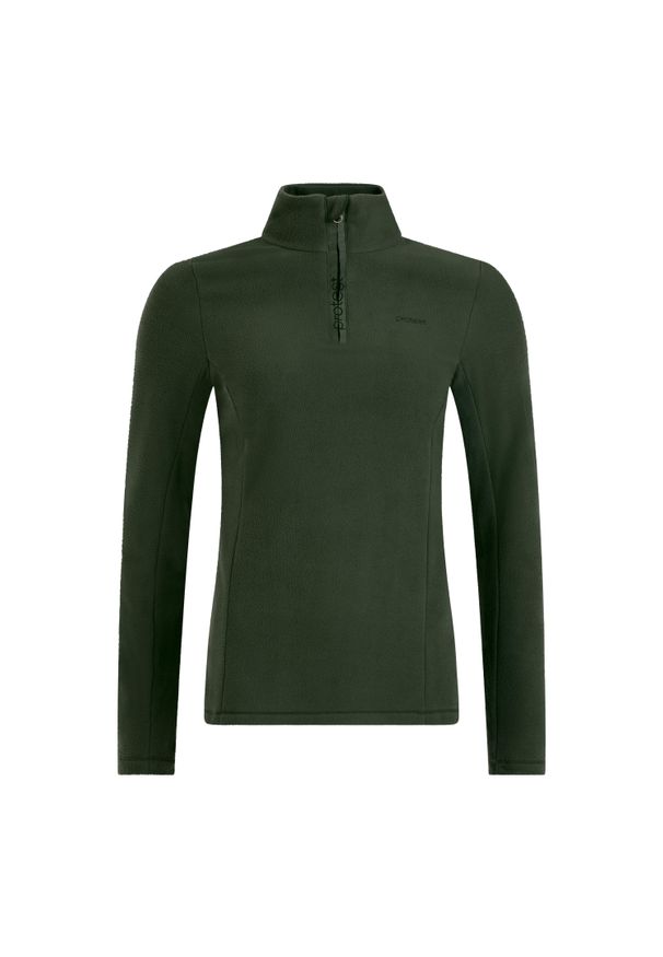 Damski polar 1/4 zip Protest Remutez. Kolor: zielony. Materiał: polar. Sezon: zima