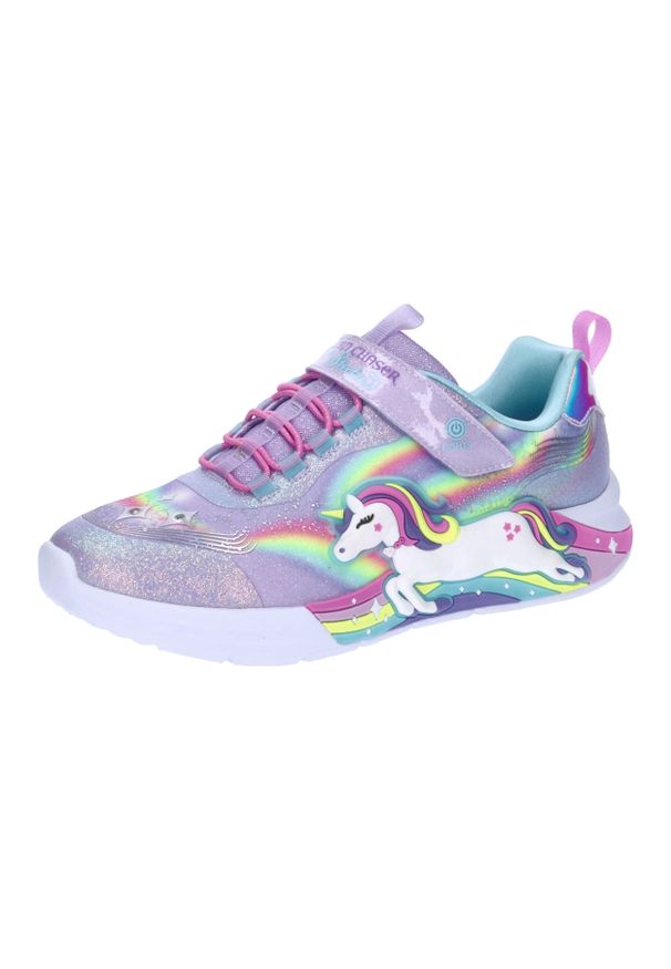 skechers - Buty do chodzenia dla dzieci Skechers Lvmt Unicorn. Okazja: na co dzień. Kolor: fioletowy. Materiał: syntetyk, tkanina, materiał. Sport: turystyka piesza
