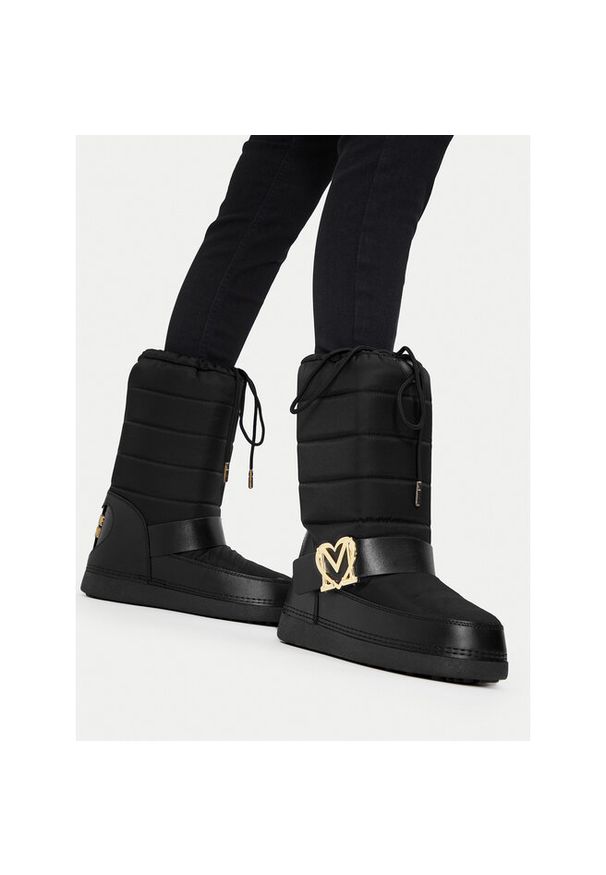 Love Moschino - Śniegowce LOVE MOSCHINO. Kolor: czarny