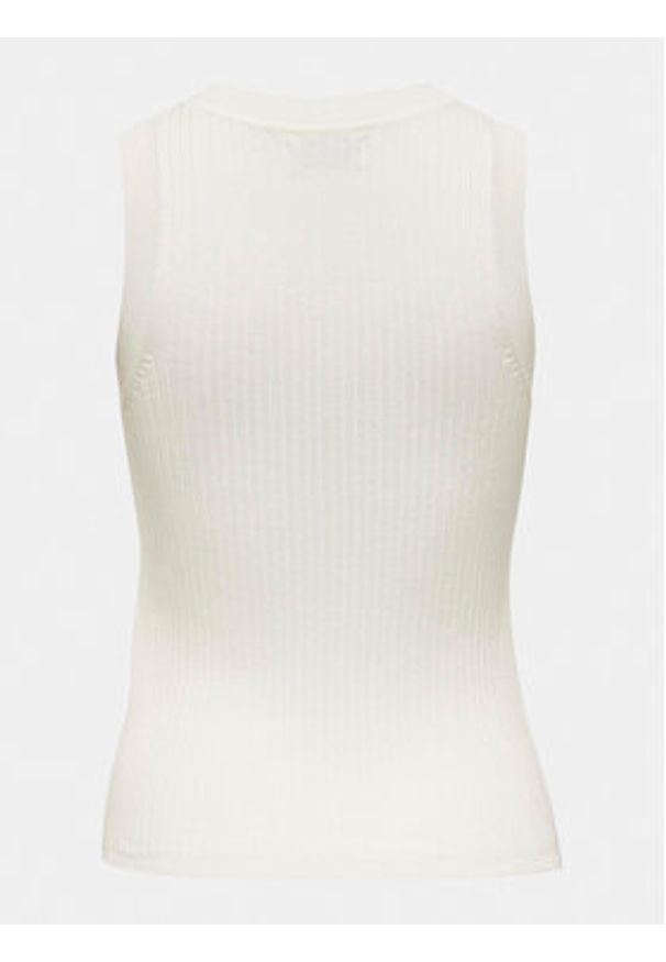 JDY Top Aya 15287501 Biały Slim Fit. Kolor: biały. Materiał: wiskoza