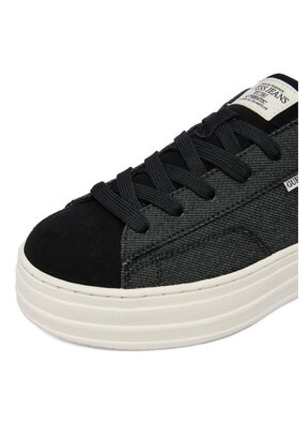 Guess Jeans Sneakersy WBEO-GSJ0917 Czarny. Kolor: czarny. Materiał: materiał
