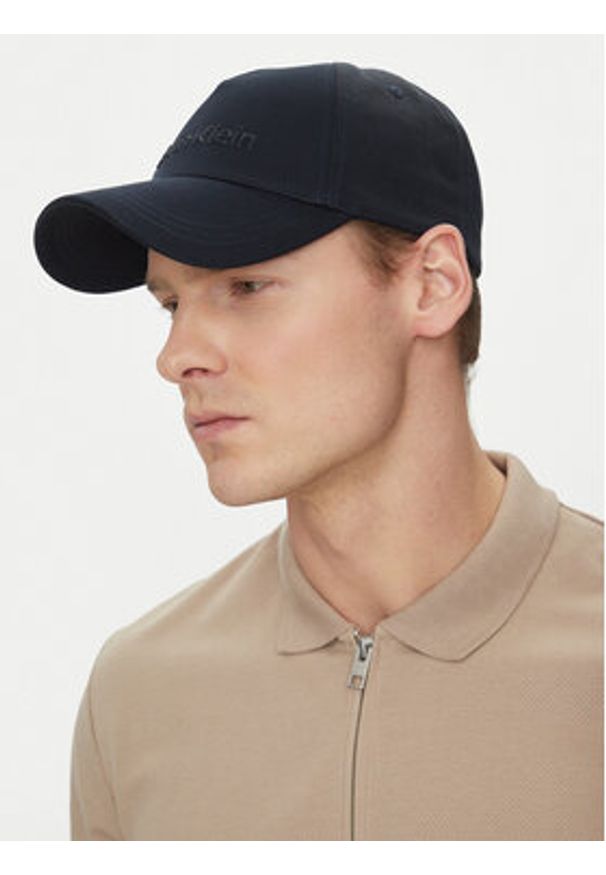 Calvin Klein Czapka z daszkiem K50K511987 Granatowy. Kolor: niebieski. Materiał: materiał, bawełna
