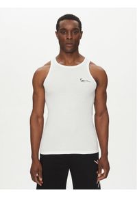 Karl Kani Tank top Essential 60310020 Biały Slim Fit. Kolor: biały. Materiał: syntetyk