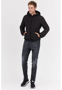 Invicta - INVICTA Czarna męska kurtka puchowa z kapturem, Rozmiar 3XL. Typ kołnierza: kaptur. Kolor: czarny. Materiał: puch #3