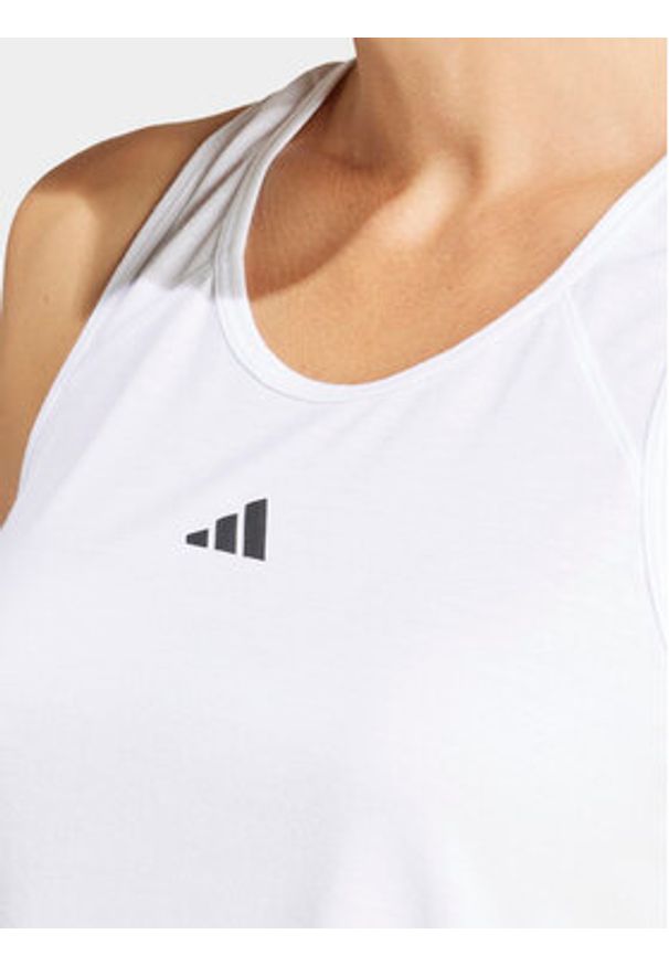 Adidas - adidas Koszulka techniczna Train Essentials IS4034 Biały Regular Fit. Kolor: biały. Materiał: syntetyk, wiskoza