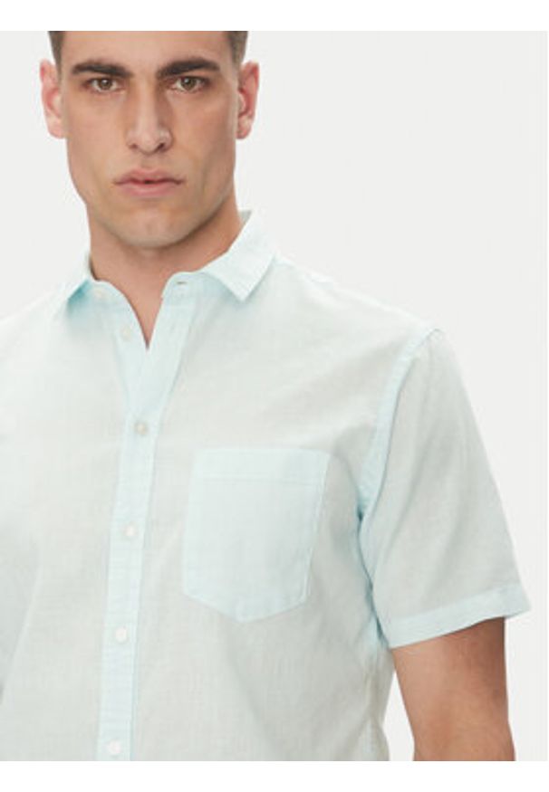 Blend Polo 20718374 Niebieski Regular Fit. Typ kołnierza: polo. Kolor: niebieski. Materiał: bawełna