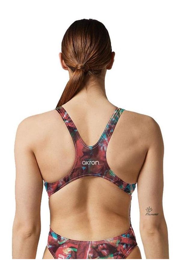 AKRON - Strój Kąpielowy Akron Tory – Rozmiar 32. Kolor: wielokolorowy, różowy, pomarańczowy