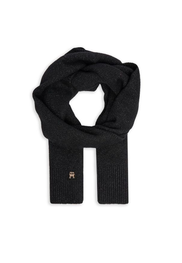 TOMMY HILFIGER - Tommy Hilfiger Szalik AW0AW16646 Czarny. Kolor: czarny. Materiał: akryl