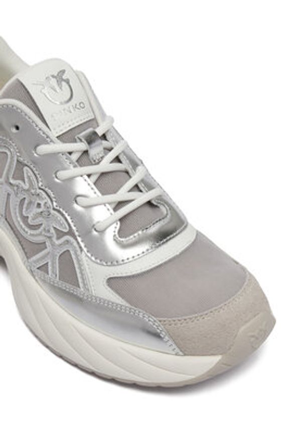 Pinko - PINKO Sneakersy Ariel 33 SS0135 P141 Srebrny. Kolor: srebrny. Materiał: skóra