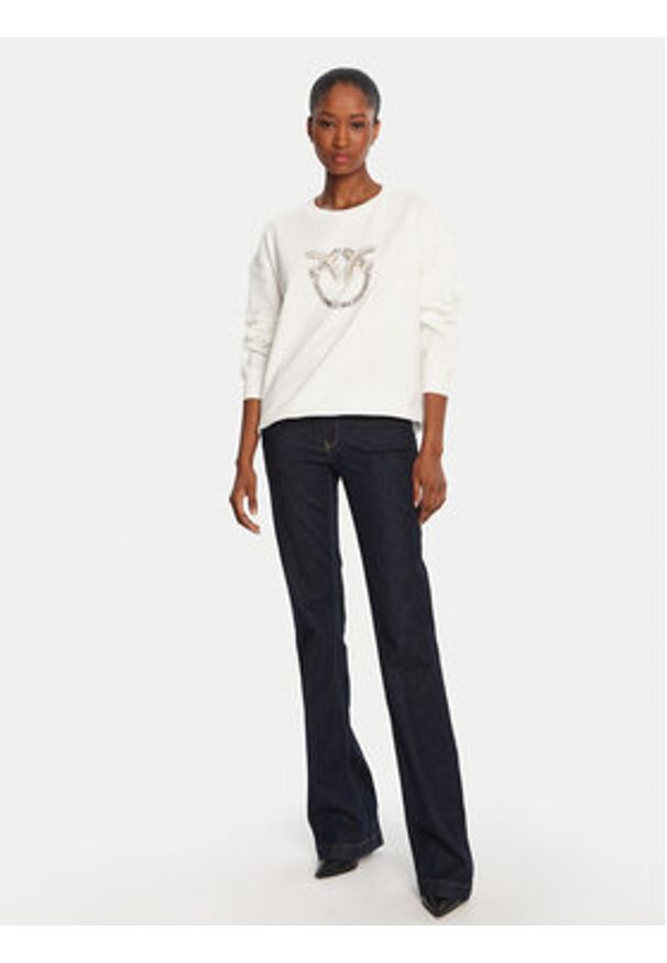 Pinko - PINKO Bluza Nelly 100534 A2RO Biały Regular Fit. Kolor: biały. Materiał: bawełna