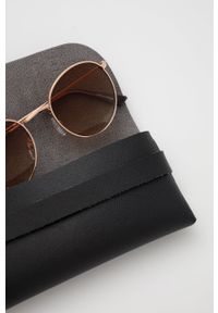 Answear Lab okulary przeciwsłoneczne damskie kolor brązowy. Kształt: okrągłe. Kolor: brązowy #4